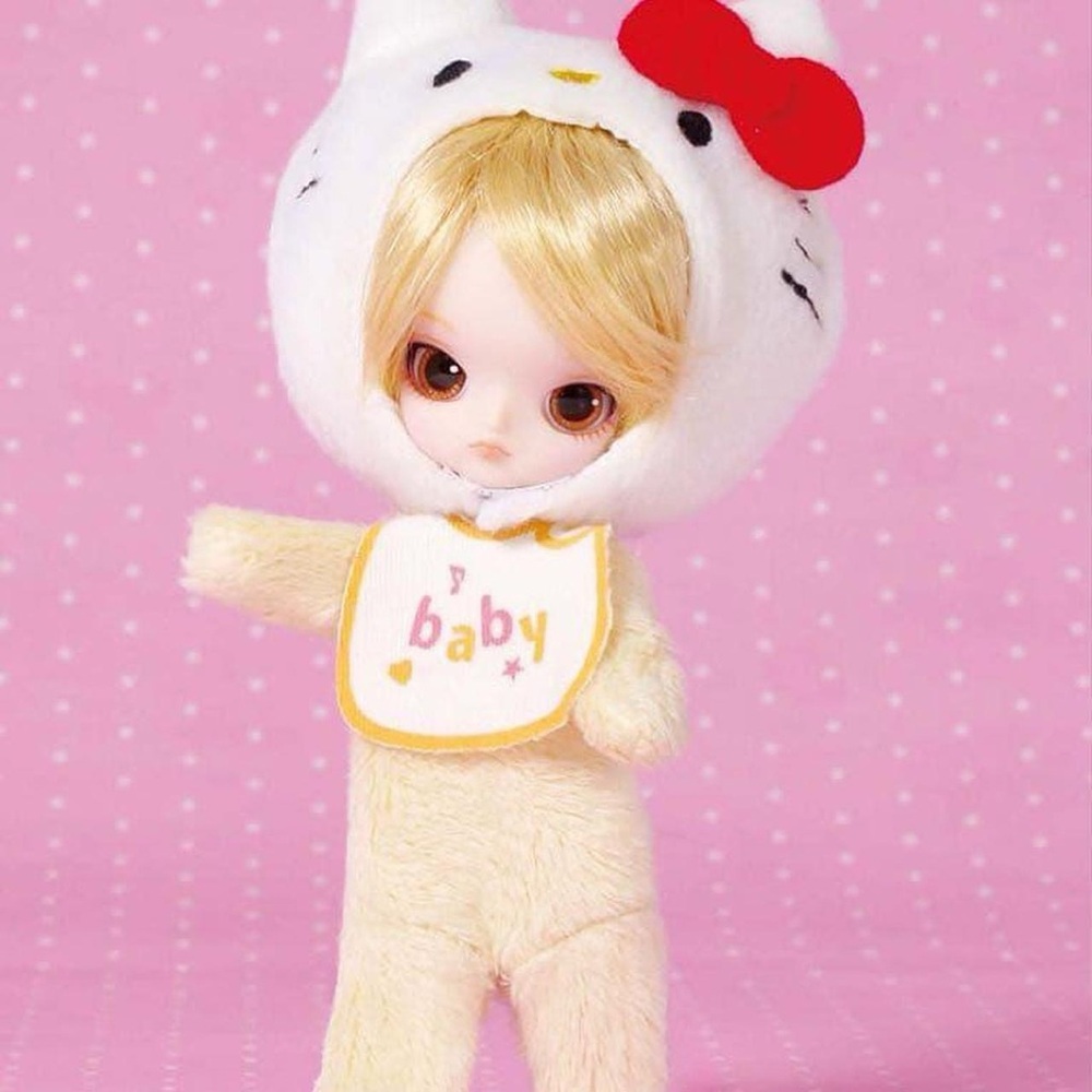 Vintage Ultra Rare Little Dal Hello Kitty Baby Keychain Doll